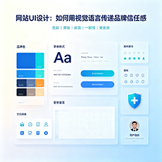 临潭建站-网站UI设计：如何用视觉语言传递品牌信任感
